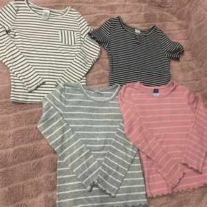 Carter/ old navy 6-7 size S girl tops!